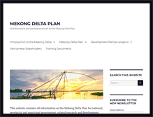 Tablet Screenshot of mekongdeltaplan.com